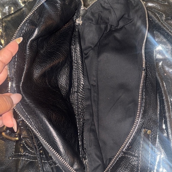 Chloe Black Leather Tote with Gold Accents - Picture 13 of 14